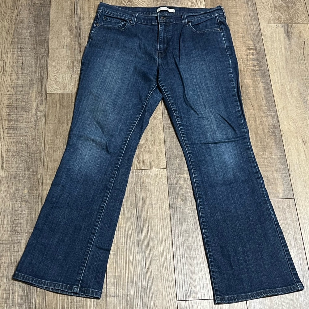 Levi 515 Jeans Womens 14 Blue Bootcut Mid Rise Medium Wash Denim Pants